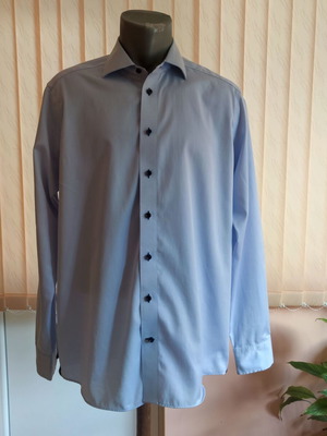 J. Harvest & Frost Premium Light Blue Men's Shirt M 39/40 like new, 100% cotton