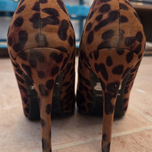 Migato Leopard Print Pumps with Pointed Toe