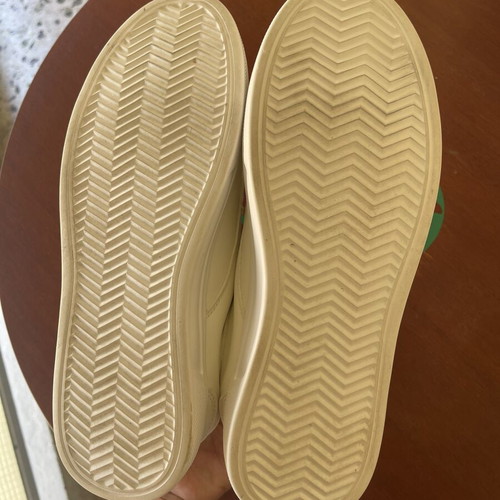 White Platform Moc-Toe Casual Sneakers, size 42