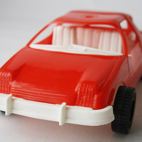 Plastic car Pirelli vintage 80's Grecostyl USA new 23cm
