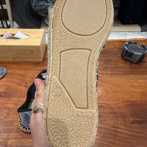 Cuple espadrilles new blue-silver size 37