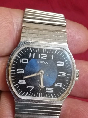 Vintage Pobeda Cal.Zim 2602 μηχανικό ανδρικό ρολόι χειρός από την ΕΣΣΔ της δεκαετίας του 1980