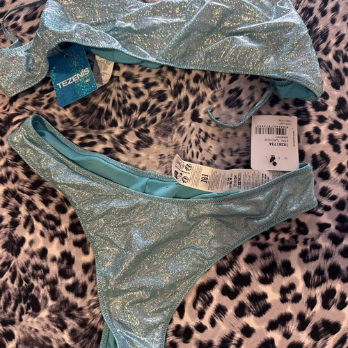 Swimsuit with glitter, new, size M