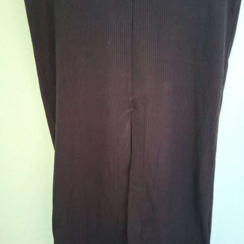 Dilek Hanif black dress size 38 new, rib with adjustable cord