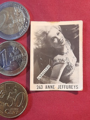 Anne Jeffreys vintage Caballero cinema card 243