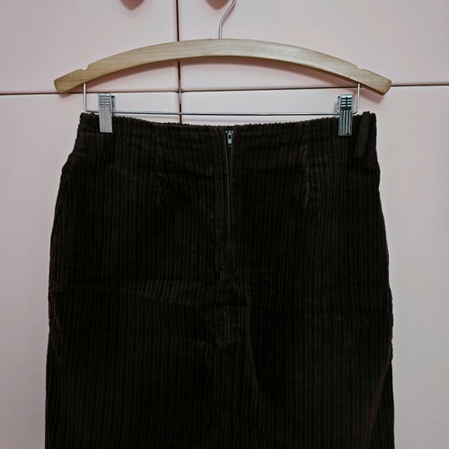 Velvet Mini Skirt G.P. Italian Style No 38 Like New Brown