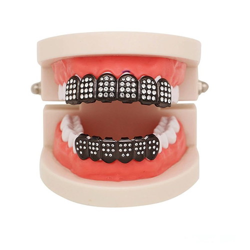 Grillz Black Bling Bling new hip-hop set
