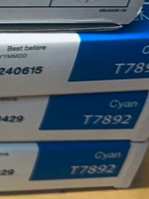 Original Epson INK T7892 Cyan XXL new, pack of 3