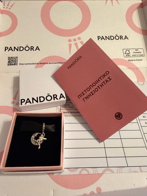 Pandora charm Tinkerbell Disney σαν καινούργιο, ασημί