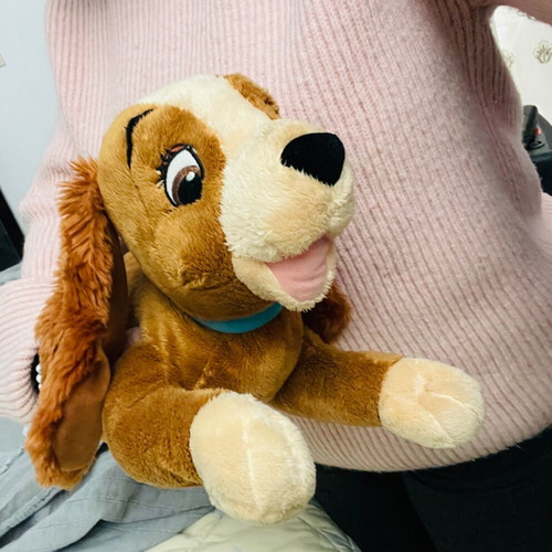 Lady and the Tramp plush dog like new, soft 42cm