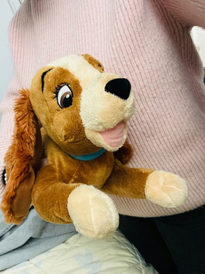 Lady and the Tramp plush dog like new, soft 42cm