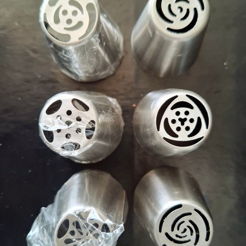Russian Flower piping tips stainless steel, set of 6