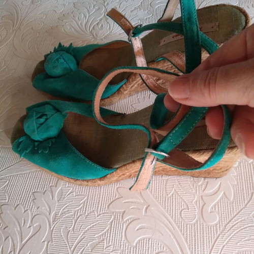 Toni Pons espadrilles like new, green, elegant design