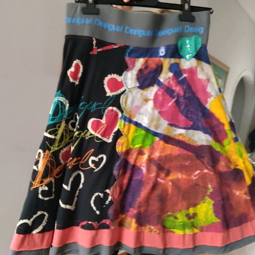 Desigual skirt knee-length like new, size S