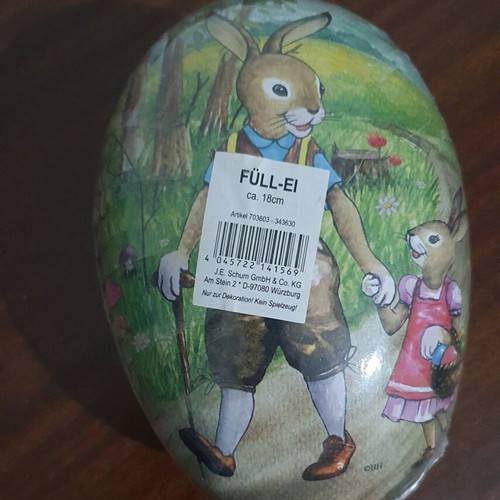 Easter decorative egg new, 18 cm closed