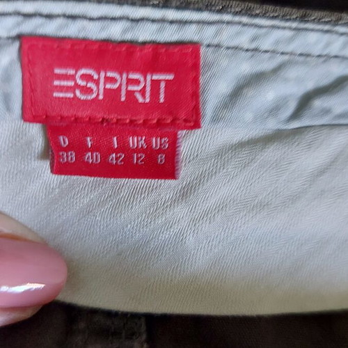 Esprit brown denim skirt like new, sizes M/L, asymmetrical summer style