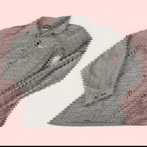 Jack Wolfskin Γυναικείο Υπαίθριο Πουκάμισο με Κουμπιά Πράσινα Καρό Μακρύ Μανίκι Μέγεθος Μ