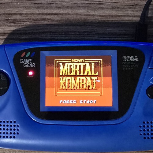 Sega Game Gear refurbished handheld console with IPS screen
