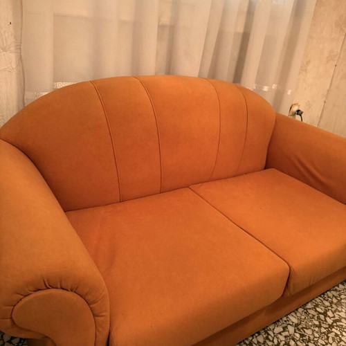 Living room set used with three-seat, two-seat, single sofa and marble tables