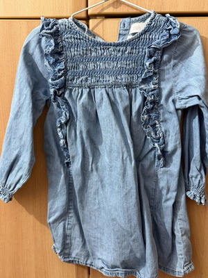 Denim dress Zara 90CM 2-3y like new