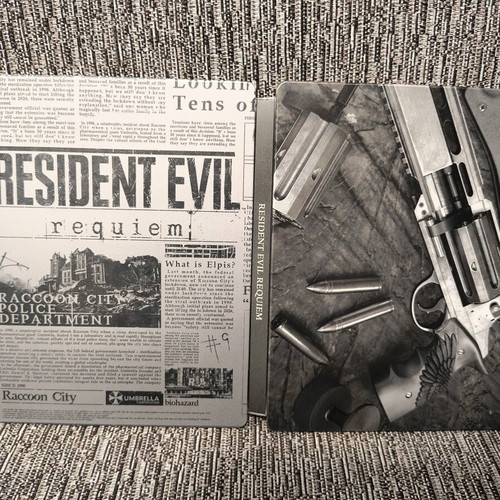 Resident Evil Requiem Steelbook Deluxe Edition PS5 game, like new