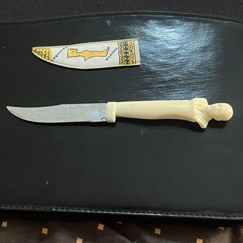 Cretan knife with engraved dedication, 18cm