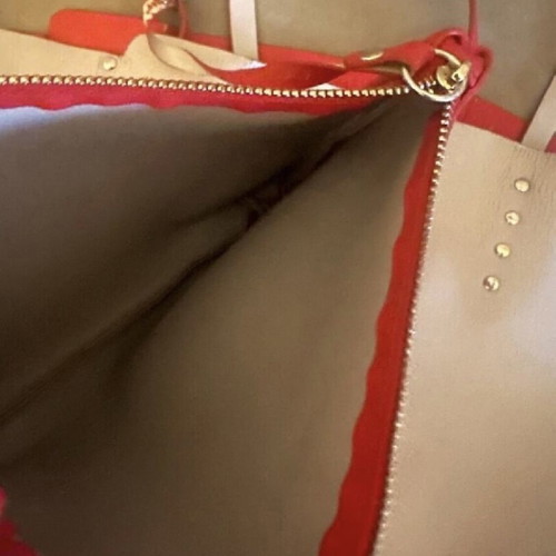 Double-sided bag used with wallet and zipper