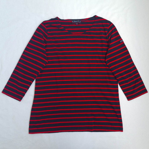 Armor Lux women's striped shirt, size M/L, blue and red