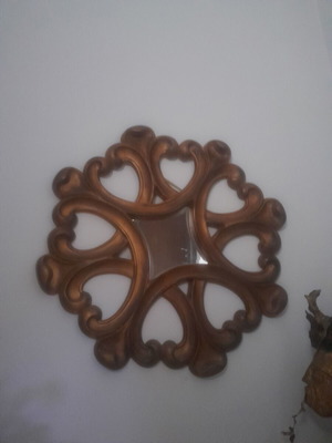 Polyurethane mirror like new, 96 cm diameter