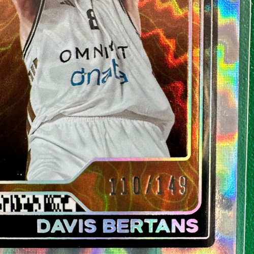 Davis Bertans Card 2025-26 Panini Contenders EuroLeague Round 2 Ticket numbered