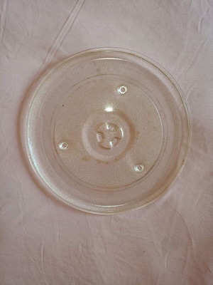 Universal glass microwave plate 27 cm like new
