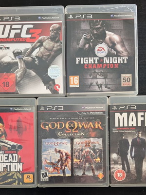PlayStation 3 games bundle used, 5 titles including God of War Collection