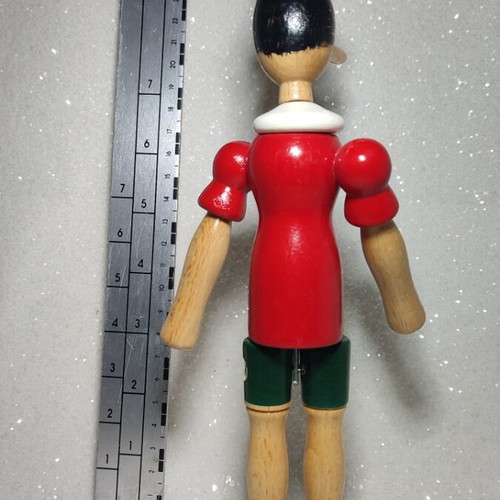 Wooden Pinocchio figure