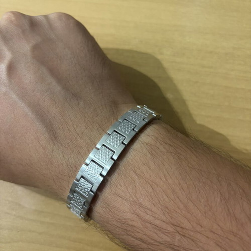 Lacoste bracelet, stainless steel, silver