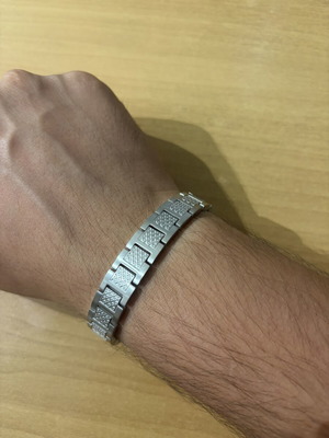 Lacoste bracelet, stainless steel, silver