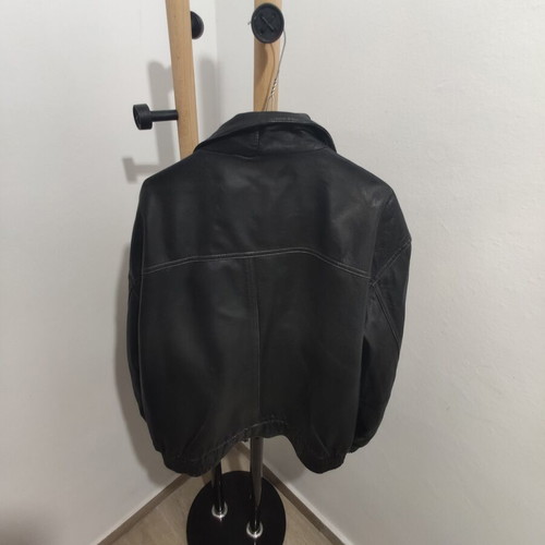 Sprider vintage leather jacket, size XL, black/dark brown