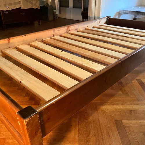 Wooden bed used, pack of 2, dimensions 190x92cm