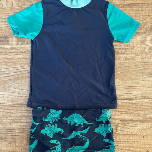 Dpam swimwear set Blue Wave shirt and Dino swimwear like new