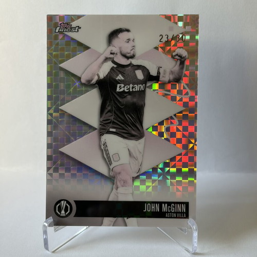 2025-26 Topps Finest UCC John McGinn Aston Villa rare card, like new