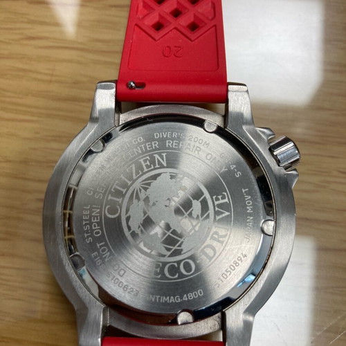 Citizen Eco Drive Professional Diving Watch Like New with 4 Straps