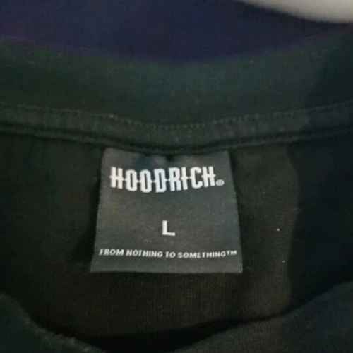 Hoodrich black t-shirt, size L
