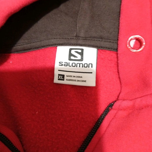 Salomon sport jacket like new, red, XL