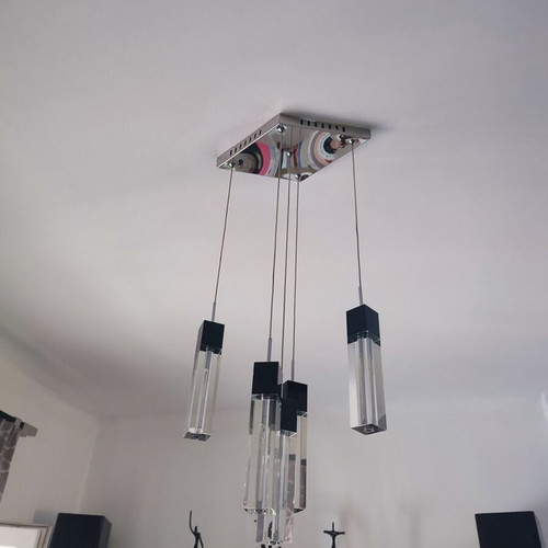 Ceiling light used with crystals