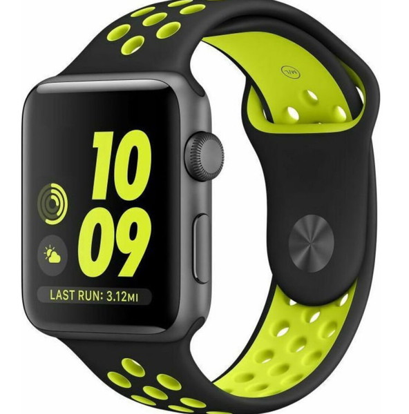 Watch Band Apple Watch 42/44/45/49mm Black & Lime