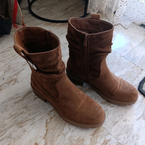 Migato women's ankle boots size 38 like new, brown suede