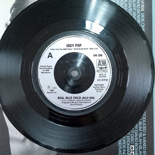 Iggy Pop Real Wild Child 7" single used, punk