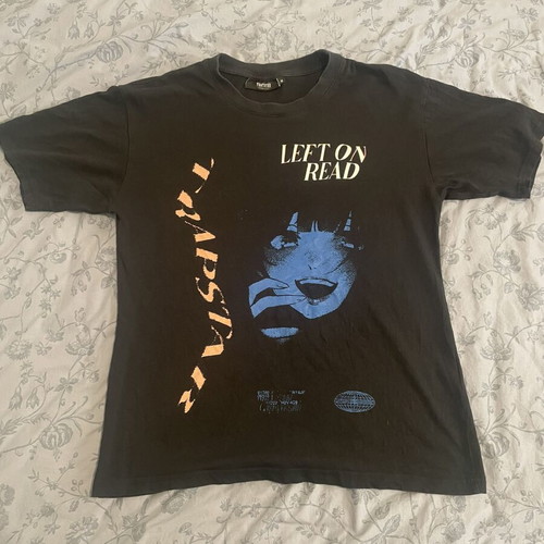 Trapstar Left on Read 2.0 T-shirt used, size M, black