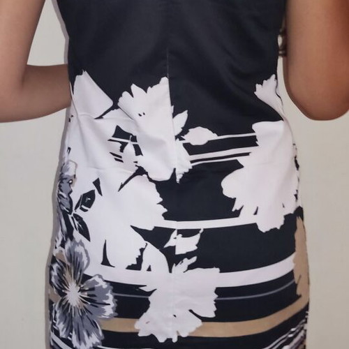 Summer dress like new, black and beige, size M 38 10