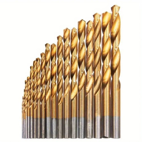 Titanium drill bits set of 19 pieces new