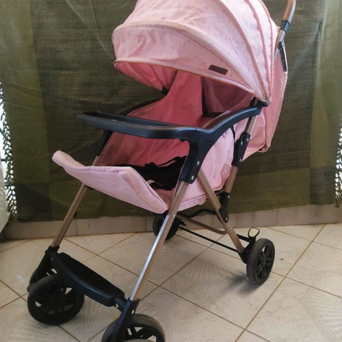 Chipolino April Rose Water baby stroller used, pink with gold details